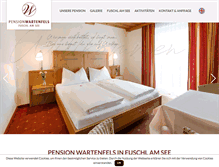 Tablet Screenshot of pension-wartenfels.at